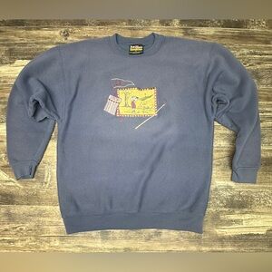 Vintage Golf Crewneck Sweatshirt Embroidered - Made USA - B-Wear - XL